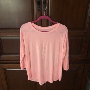 AE Coral Soft 3/4 length sleeve tee, Large